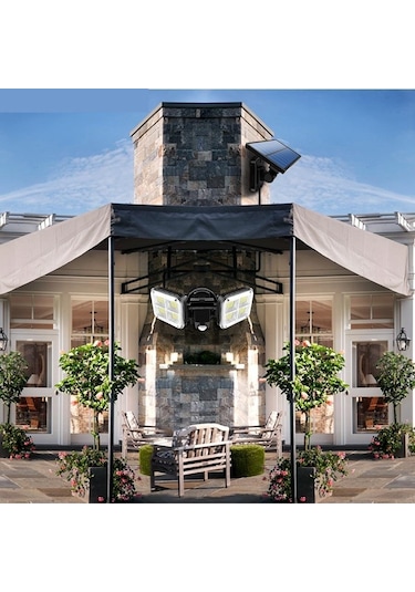 Upway Güneş Enerjili 120 Led Şarjlı Hareket Sensörlü 500 Lümen Solar Aydınlatma Lamba