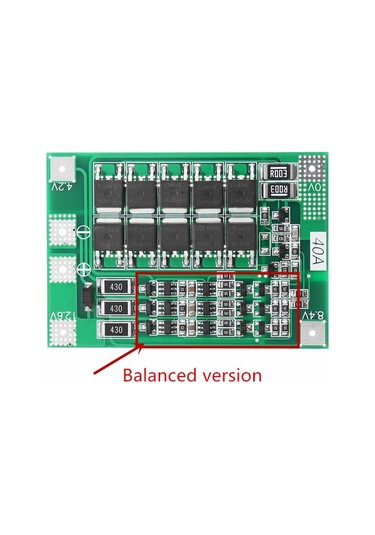 Bms 3S 40A 18650 Lityum Pil Lipo Pil Şarj Koruma Devresi Balan...
