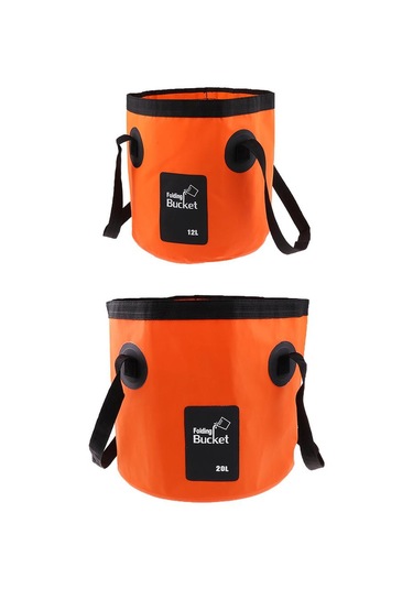 Homyl Açık Kamp Balıkçılık Için Katlanır 12l-portakal Portakal Turuncu