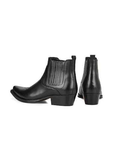 Footcourt Siyah Erkek Kovboy Botu (Foot)