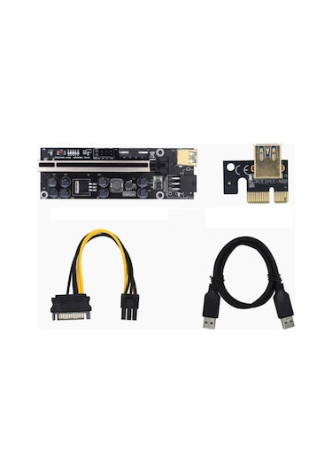 Zauss V009C Plus Pcı-E X1 To X16 Riser Ekran Kartı Yükseltici