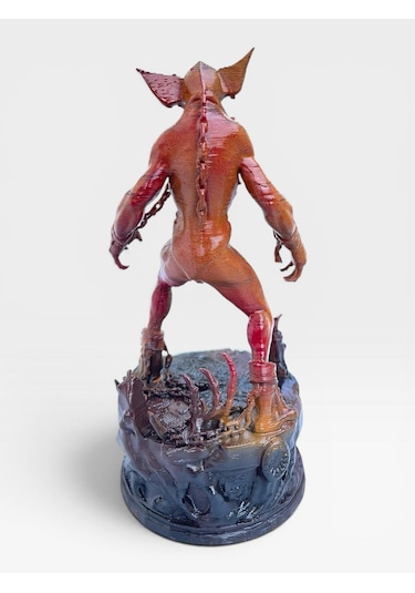 Stranger Things Demogorgon Figürü 15 Cm Diorama Standlı Biblo - Özel Seri