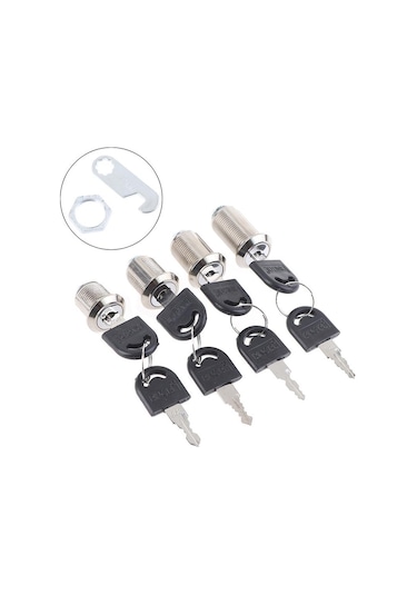 Donanım Silindir Kilitleri Kapı Dolabı Posta Kutusu Asma Kilit Çekmece Dolap Kilidi 30mm Aynı Anahtar