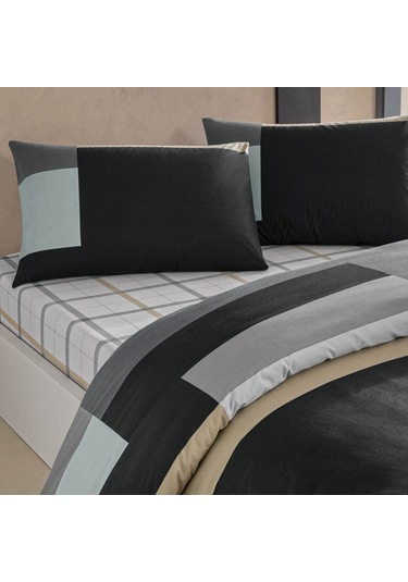 Taç Nexie Ranforce Çift Kişilik Nevresim Takımı Antrasit 000000001000051094 Lacivert