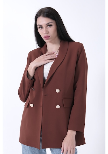 Feminist Kahve Vatkalı Astarlı Ceket 3971156.05 Kahve Kahverengi