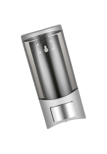 Chuangdıan Cd-1023 500ml Duvara Monte Tek Şişe Manuel Sabunluk Şampuan Kutusu,gümüş Diğer