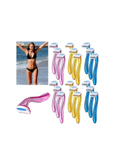Kadınlar İçin Korunaklı Bıçaklı Bikini Bölgesi Tıraş Makineleri, Ergonomik Tasarımlı T Tipi Tıraş Makineleri, Güvenli Ve Rahat Tıraş İçin Paslanmaz Çelik Bıçaklar