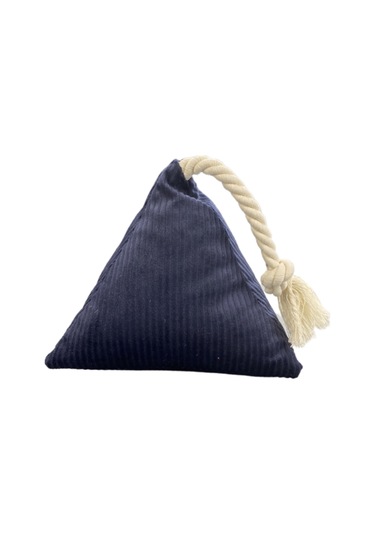 Pet Comfort İpli Prizma Köpek Oyuncağı Lacivert 17x30cm