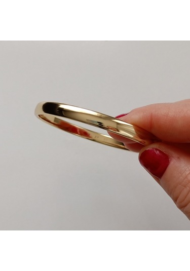Lente Aksesuar Xuping Gold Ajda Model Kelepçe Bilezik 5mm Altın - Gold