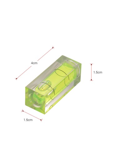 Xindoker Fonograf Çarkı Seviye Aracı, Mini Küresel Seviye, Yeşil Arka Planlı, 2 Adet Set