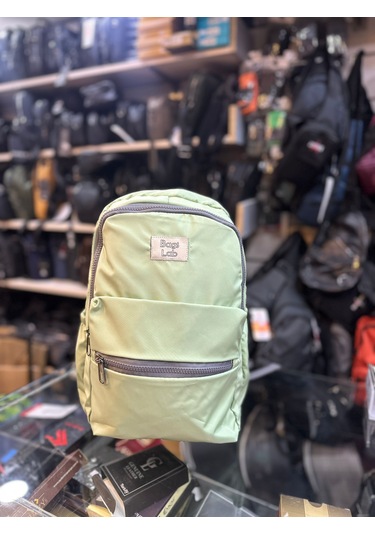 Bagslab Yeşil Su Geçirmez Kumaş Sırt Çantası 1067 Yeşil