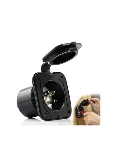 Willowhaven 1 Paket Amerikan Standart 15a 125v Uzatma Kablolu Güç Giriş Fişi Etl Onaylı