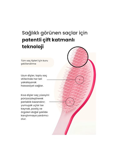Tangle Teezer Ultimate Styler Bright Pink Saç Fırçası Pembe