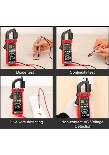 Gvda Gd166b 6000 Sayım Weichuang01 Pens Metre Ac Dc Gerilim True Rms Kelepçe Multimetre Kapasite Ohm Hz Amp Test Cihazı