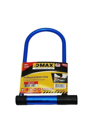 Dmax Dmx-4639 Motosiklet Ve Direksiyon Kilidi 18 Mm X 29 Cm