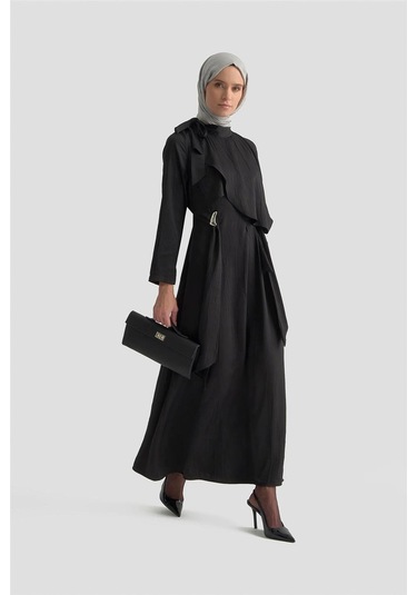 Armine Elbise 25kd1912 Siyah Siyah