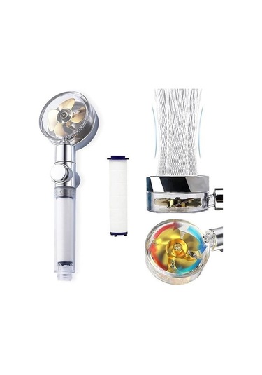 Banyo Keyfi İçin Turbo Pervane Filtreli Tasarruflu 360 Dönen Tazyikli Duş Başlığı Diğer