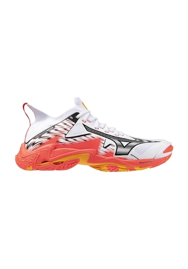 Wave Lightning Neo 3 Erkek Voleybol Ayakkabısı Beyaz / Turuncu Çok Renkli