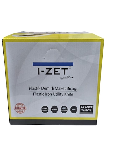 I-zet 18 Mm Plastik Maket Bıçağı 24 Adet