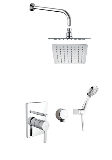 Roca 08 00845506 Carelia 2 Çıkışlı Ankastre Duş Sistemi Krom