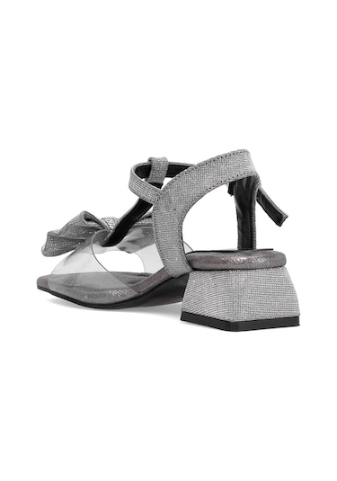 Elit Ask-f-42-25y Filet Kız Çocuk Abiye Ayakkabı Platin Platin