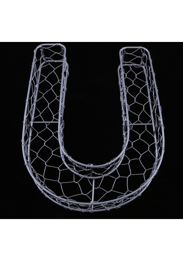 Suntek Magideal Alfabe Demir Tel Çelenk Çerçeve Etli Saksı Metal U