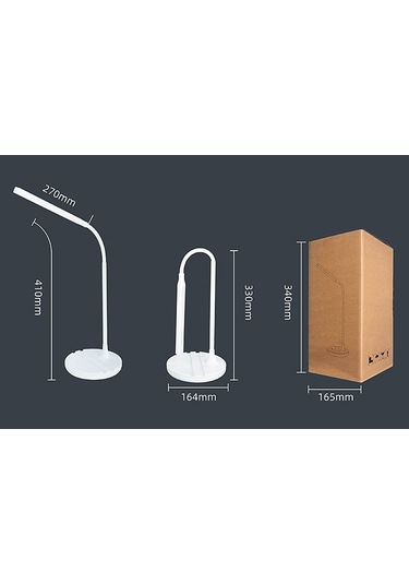 Şarj Edilebilir Göz Korumalı Masa Lambası Kablosuz Mobil Masa Yurt Çalışmaları Uzun Ömürlü Şarjlı Tak-çalış Çift