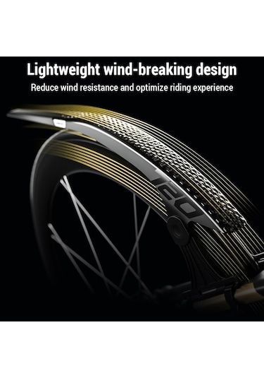 Pazly 2 Adet Yüksek Kaliteli Ayarlanabilir Bisiklet Çamurluğu - Dağ/yol Bisikletleri İçin Ön Ve Arka