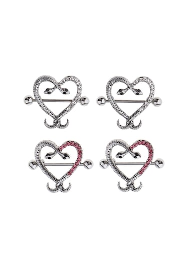 Homyl 1 Çift Göğüs Kalkanı İkiz Yılan Beyaz Beyaz