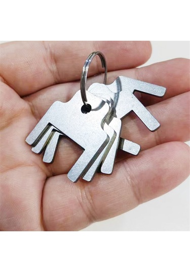 Xurunkeji 770301 Kimberly Clark Evrensel Dağıtıcılar İçin Kağıt Havlu Dağıtıcı Anahtarı, 5'li Paket Gümüş