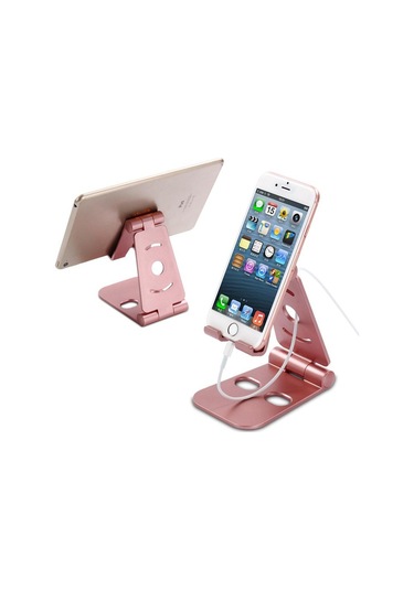 Gümüş Vaorlo Çok Açılı Ayarlanabilir Taşınabilir Telefon Tembel Montaj Evrensel Katlanabilir Tablet Telefon Standı Samsung Uyumlu İpad İçin