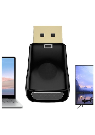 Displayport To Vga Çevirici Dönüştürücü Adaptör Görüntü Adaptörü