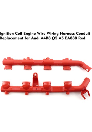 Konesam Audi A4b8, Q5, A5 Ea888 İçin Kırmızı Abs Motor Kablo Kılıfı Ve Bağlantı Seti Yedek Parça