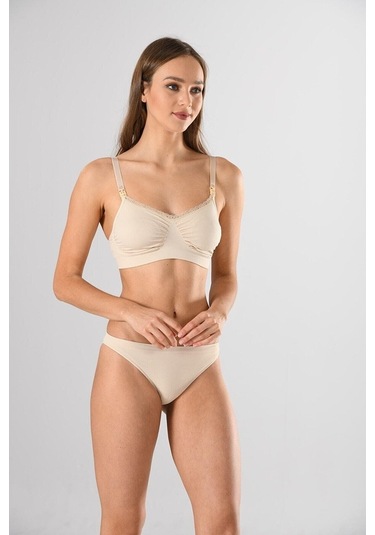 Nehirin-Iç-Giyim Mıss Fıt Kadın V Yaka Emzirme Sütyen Seamless