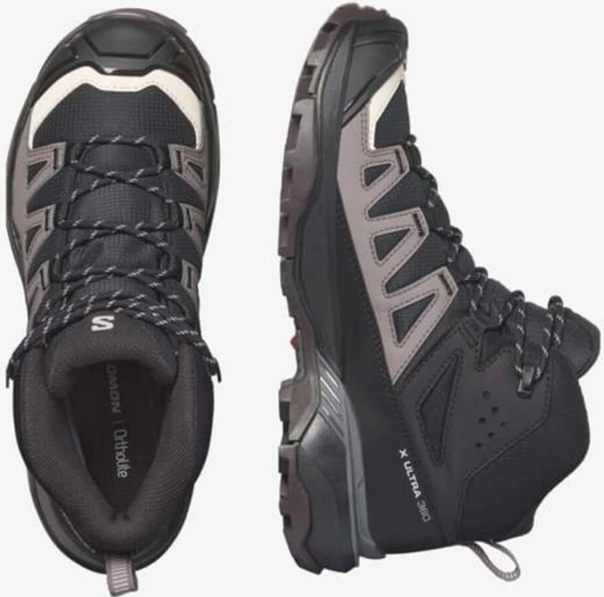 Salomon X Ultra 360 Mıd Gore-tex Black Plum Kıtten Kadın Bot Siyah
