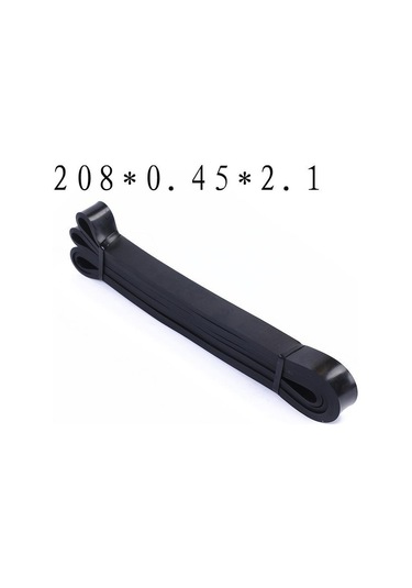 Siyah Ağır Lateks Direnç Bandı Egzersiz Elastik Bant Spor Gücü İçin Yukarı Çekin Destek Bandı Egzersiz Pilates Fitness Ekipmanları 208 0.45 2.1cm Siyah