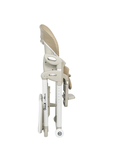 Duux Alkon Yatarlı Portatif Katlanabilen Yükseklik Ayarlı Mama Sandalyesi Gri