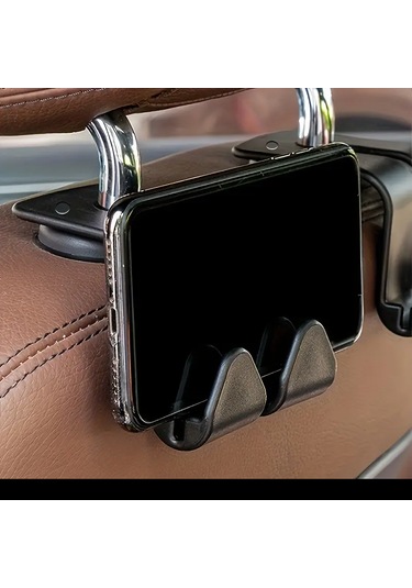 2 Adet Araba Koltuk Arkası Kancaları,çok Fonksiyonlu Telefon Tutu