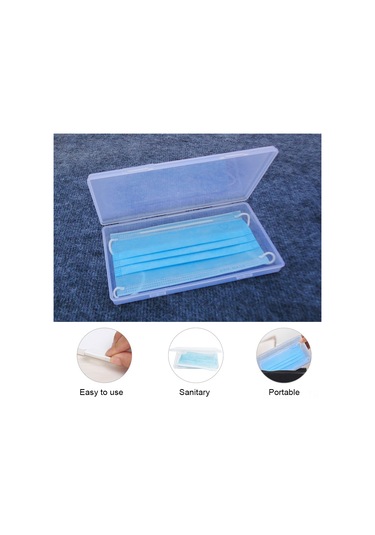 Xindoker Pp Materyal Transparan Maske Saklama Kutusu - Islaklık Ve Toz Koruyucu, 10 Adet Maske Tutabilir, Taşınabilir Ev/iş/outdoor Kullanıma Uygun Diğer