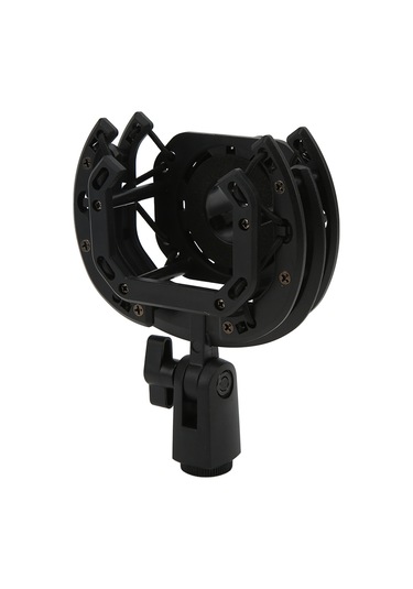 Yaleker Plastik Kondenser Mikrofon Sarsıntı Emici Tutucu, Ayarı İç Çap 20.5-25.5mm , 5/8" & 3/8" Uç Parça, Sprey Ped, Stüdyo/ Sahne Uyumlu