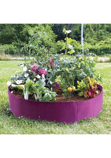 Padalink Siyah Felt Bitki Yetiştirme Çantası - Kolay Kurulumlu Bahçe Bitki Yetiştirme Aleti S Boyut Siyah