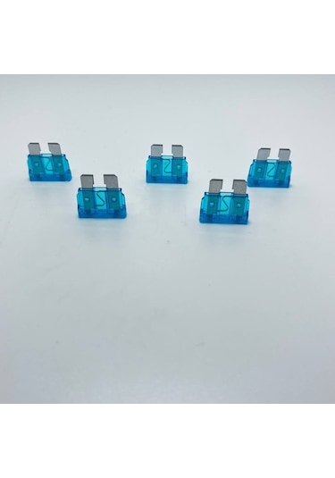 5 Adet 15 Amper Mavi Standart Bıçak Sigorta 15a