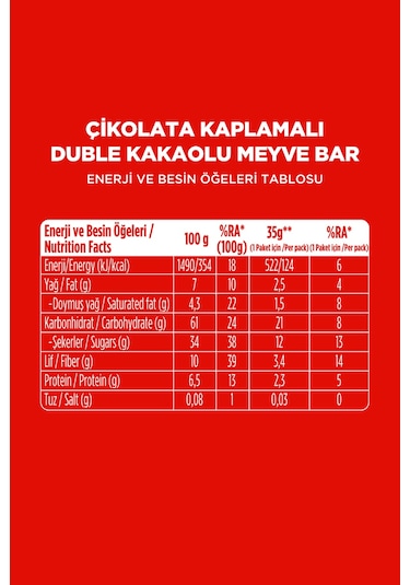 Choco - Çikolata Kaplı Meyve Bar 35 G - Karma Kutu 3 X 4