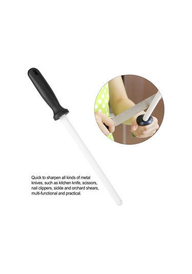 Kosona 8 İnç Seramik Bıçak Taslağı - Kaba Ve İnce Taslama İçin Dayanıklı Abs Kollü Çok Fonksiyonlu Alet