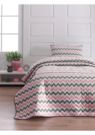 Suvay Kapitoneli Tek Kişilik Yatak Örtüsü Çift Taraflı Renkli Genç Ve Çocuk Odası Kapitone Yatak Örtüsü Pempe