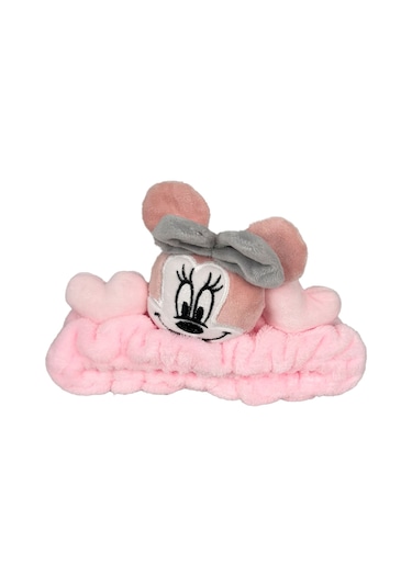 Minnie Mouse Peluş Bandana Makyaj Spa Saç Bandı Pembe Pembe