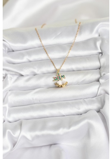 Zarif Boyunlar İçin Golden Çelik Zincir Chirtsmas Bell Yılbaşı Tema Kadın Kolye Metalik