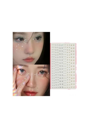 Yifomall Beyaz Elmas Ve İncili Dekoratif Yapistırma, Kolay Ve Dayanıklı Tutuş, Çeşitli Sahnalarda Göz Alıcı Zenginlik Verir Beyaz