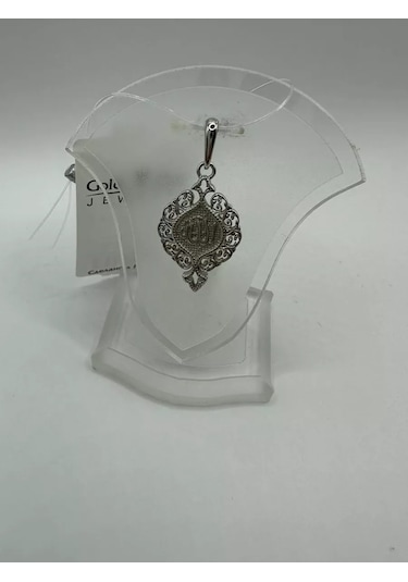 Gold Plaza Jewelry Allah Gümüş Müslüman Kolye 192058600 Gri