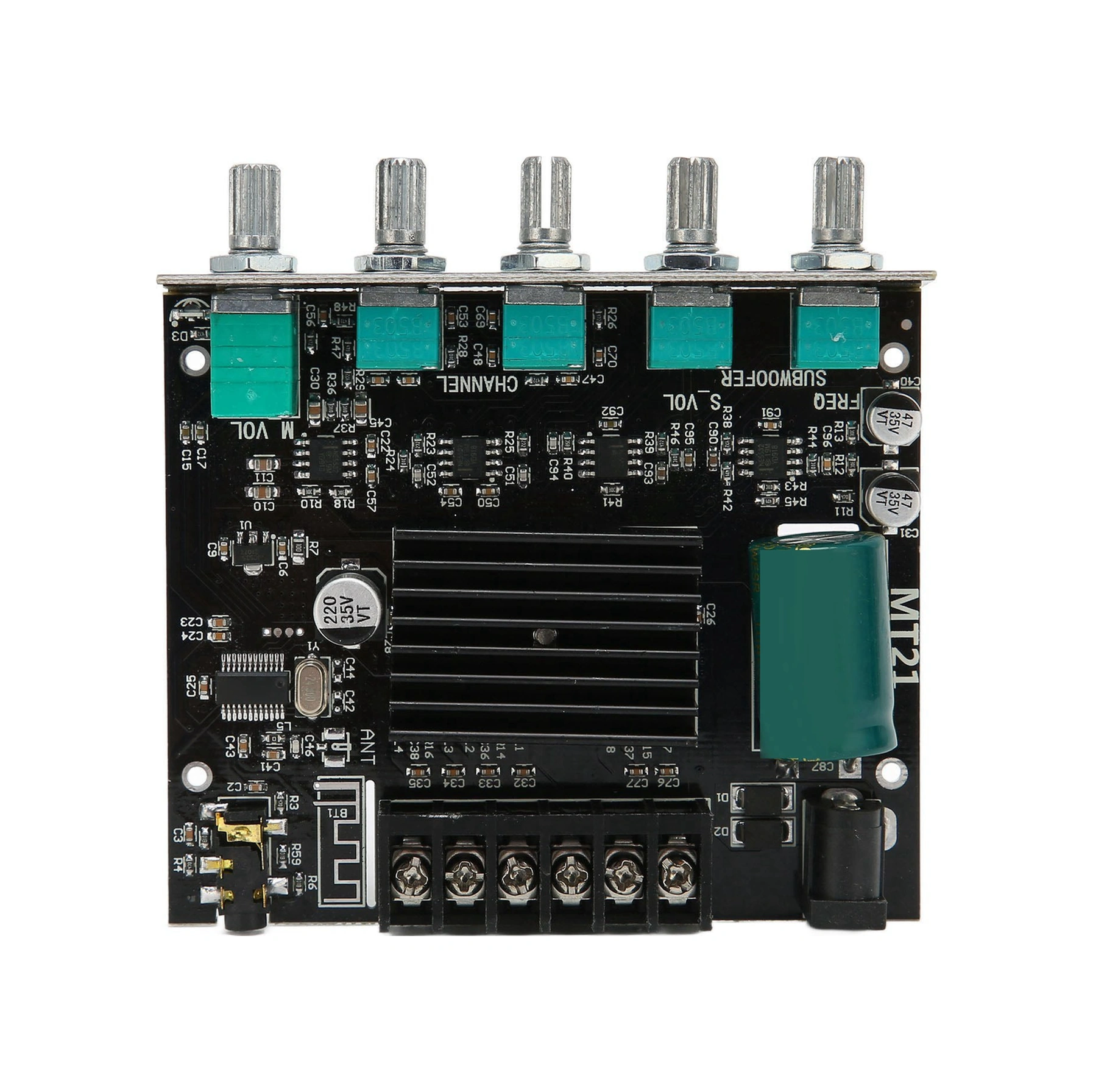 Shineyee 2.1 Kanal Bt 5.0 Güçlü Ses Amfi Kartı - 50w+50w+100w, Aux Girişi, Alçak Tiz Ayarı, Aşırı Akım Korumalı, 4-8ω Hoparlör Uyumlu